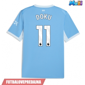 Lacne Muži Futbalové dres Manchester City Jeremy Doku #11 2026-27 Krátky Rukáv - Domáci